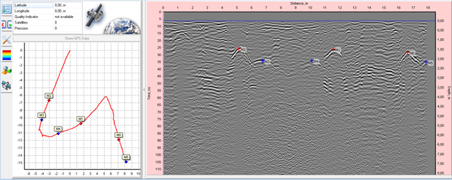 Synchro program demonstrates GPS function
