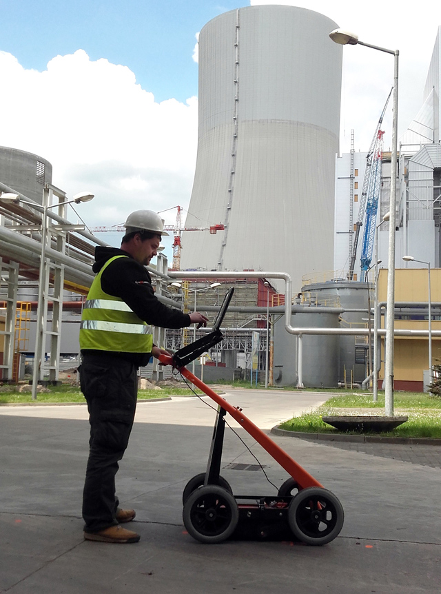 example of application of VIY3-300 Ground Penetrating radar