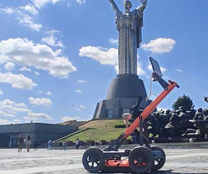 Archaeological exploration wih VIY ground penetrating radar