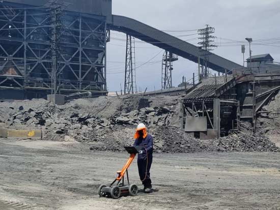 non-invasive GPR survey before construction with VIY ground penetrating radar